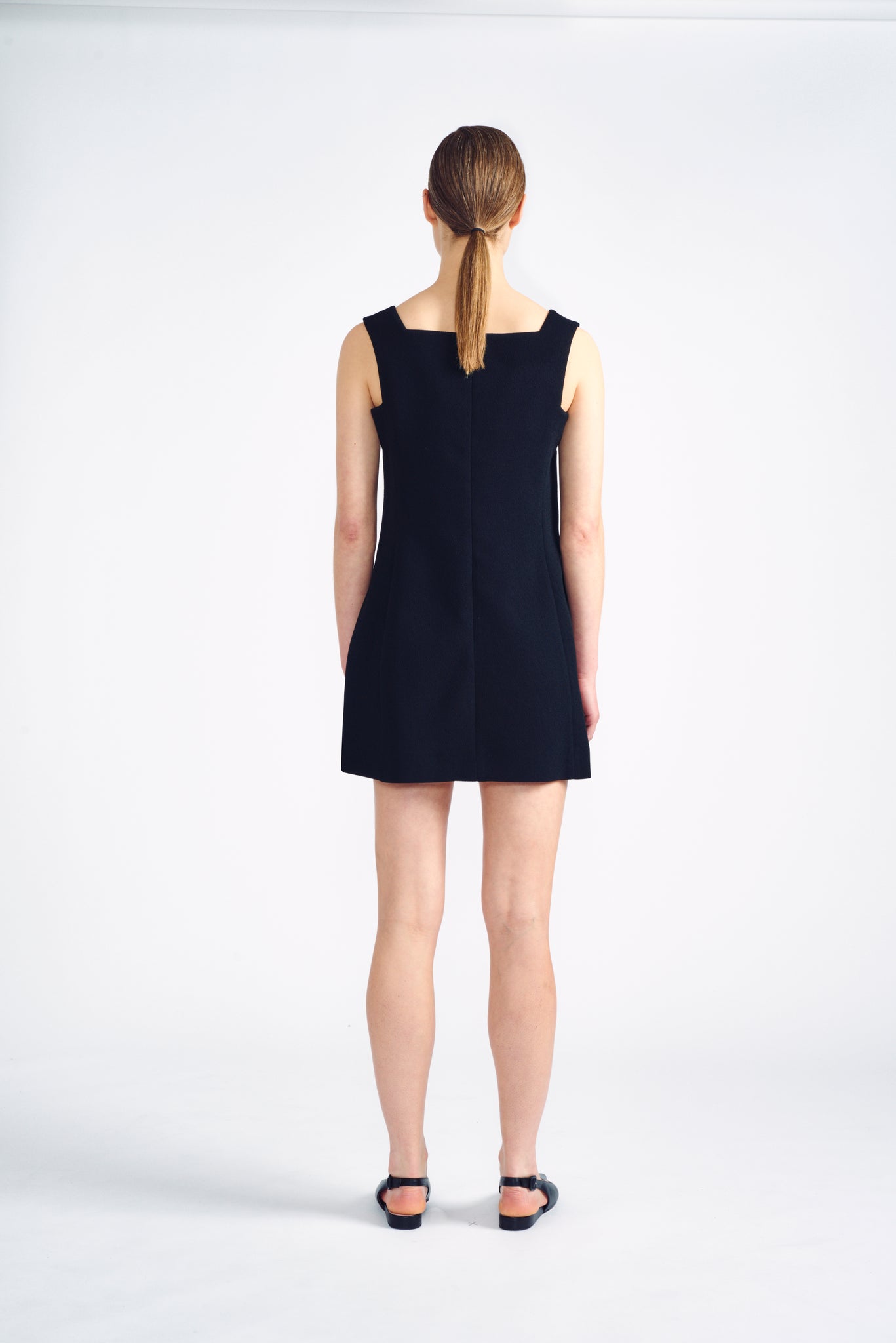 Analiese Top | Black Sleeveless Tunic Dress Top | Emilia Wickstead