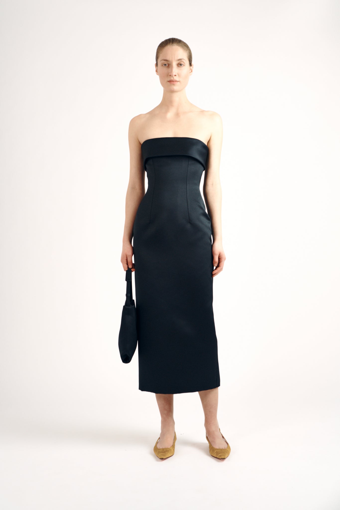 Keeley Dress| Black Duchess Satin | Emilia Wickstead