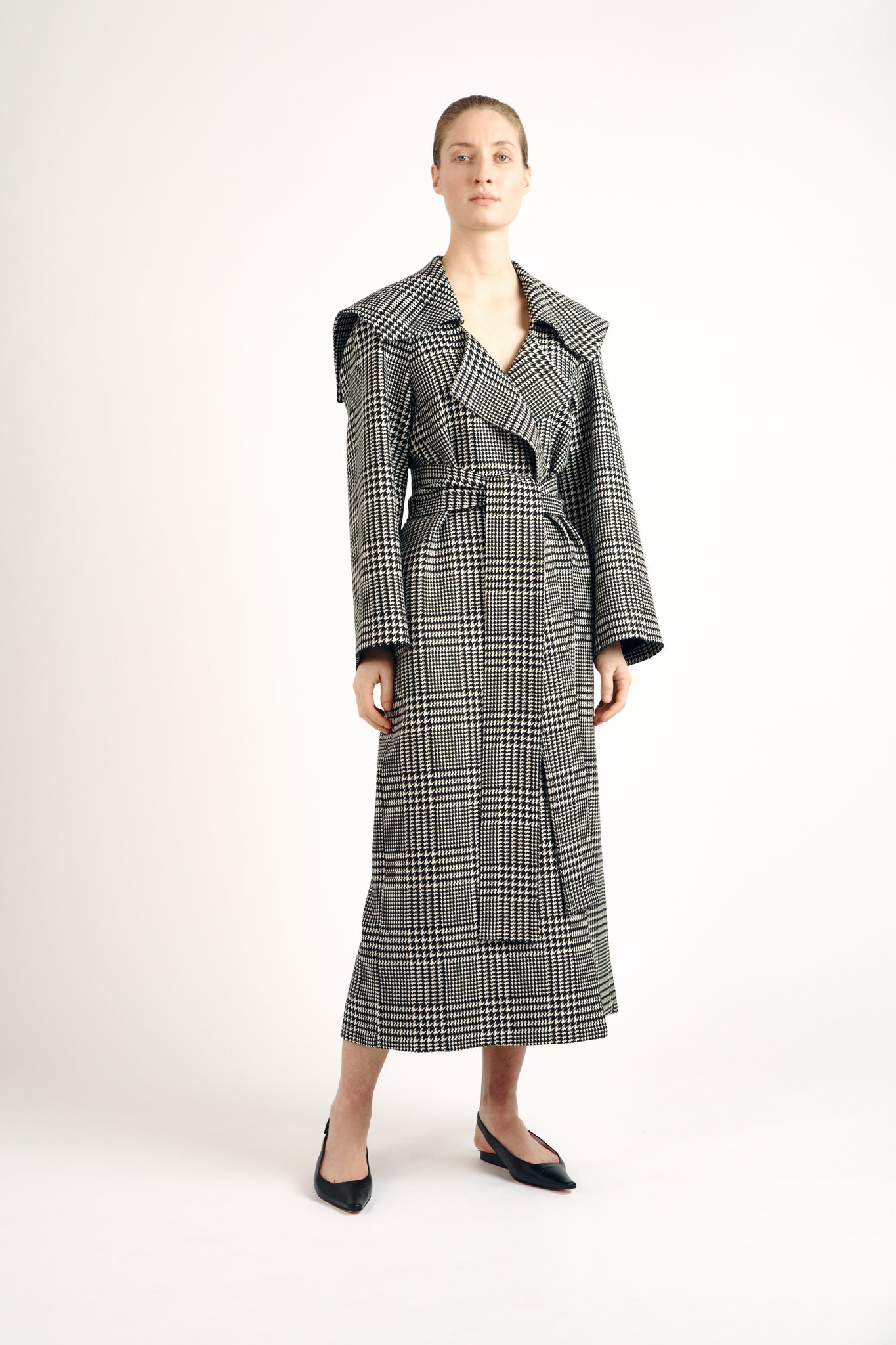 Elroy Coat| Check Multi Merino Wool | Emilia Wickstead