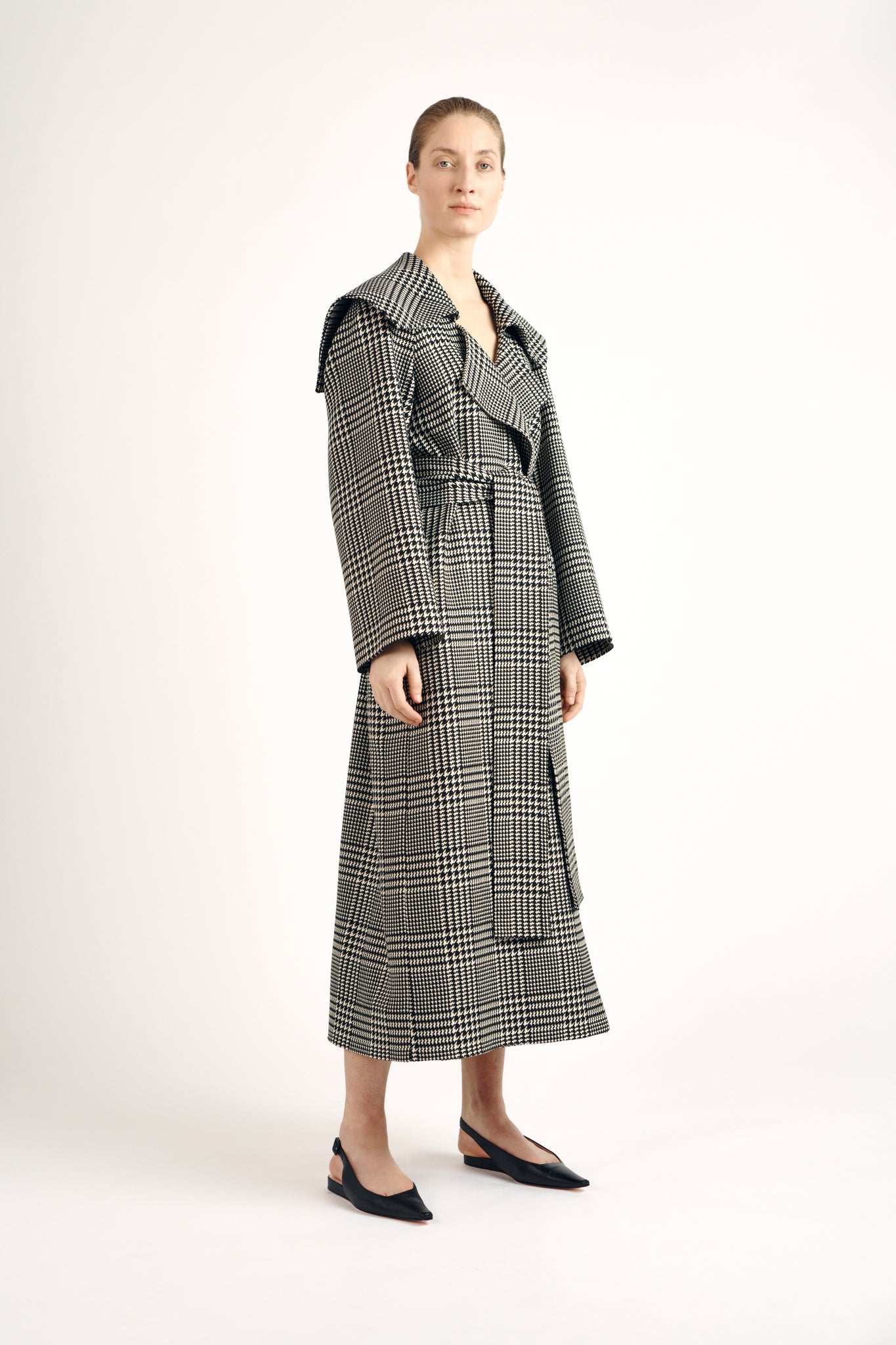Elroy Coat| Check Multi Merino Wool | Emilia Wickstead