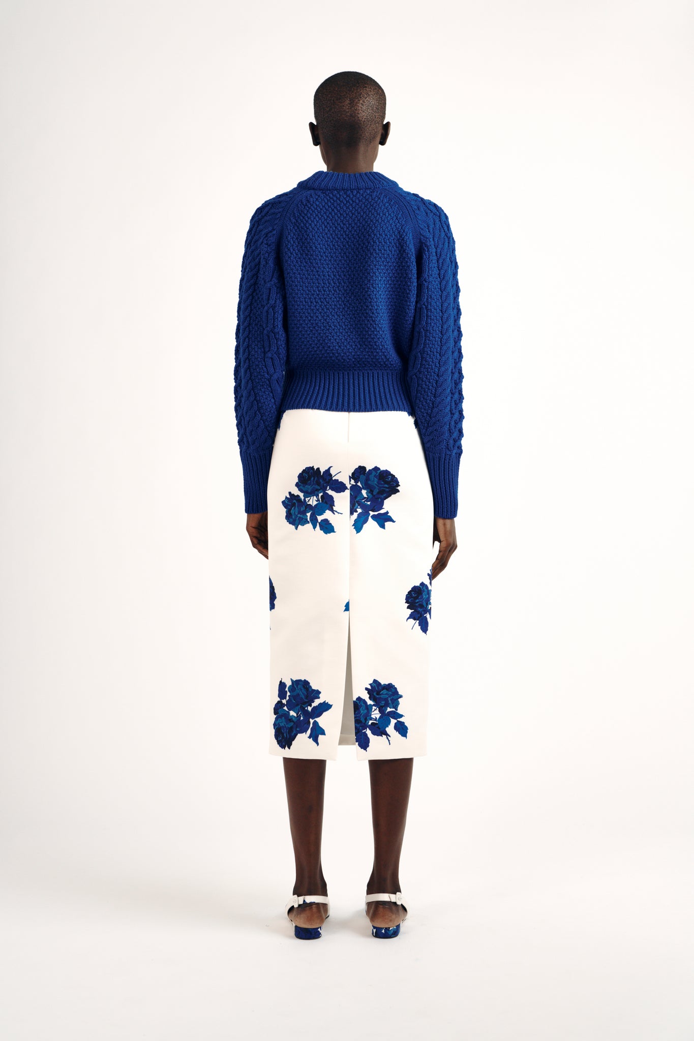 Emory Sweater| Sapphire Wool | Emilia Wickstead