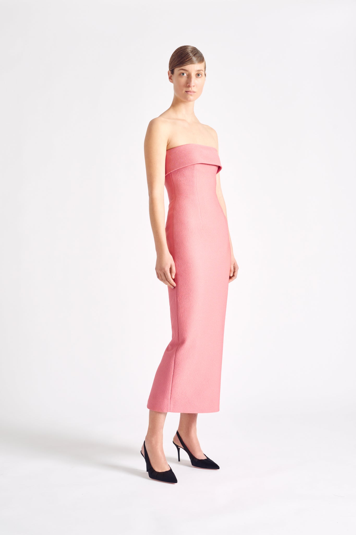 emilia wickstead dress pink Emilia Wickstead Megara Paneled Cloqu Maxi Dress - Women - Pink Dresses