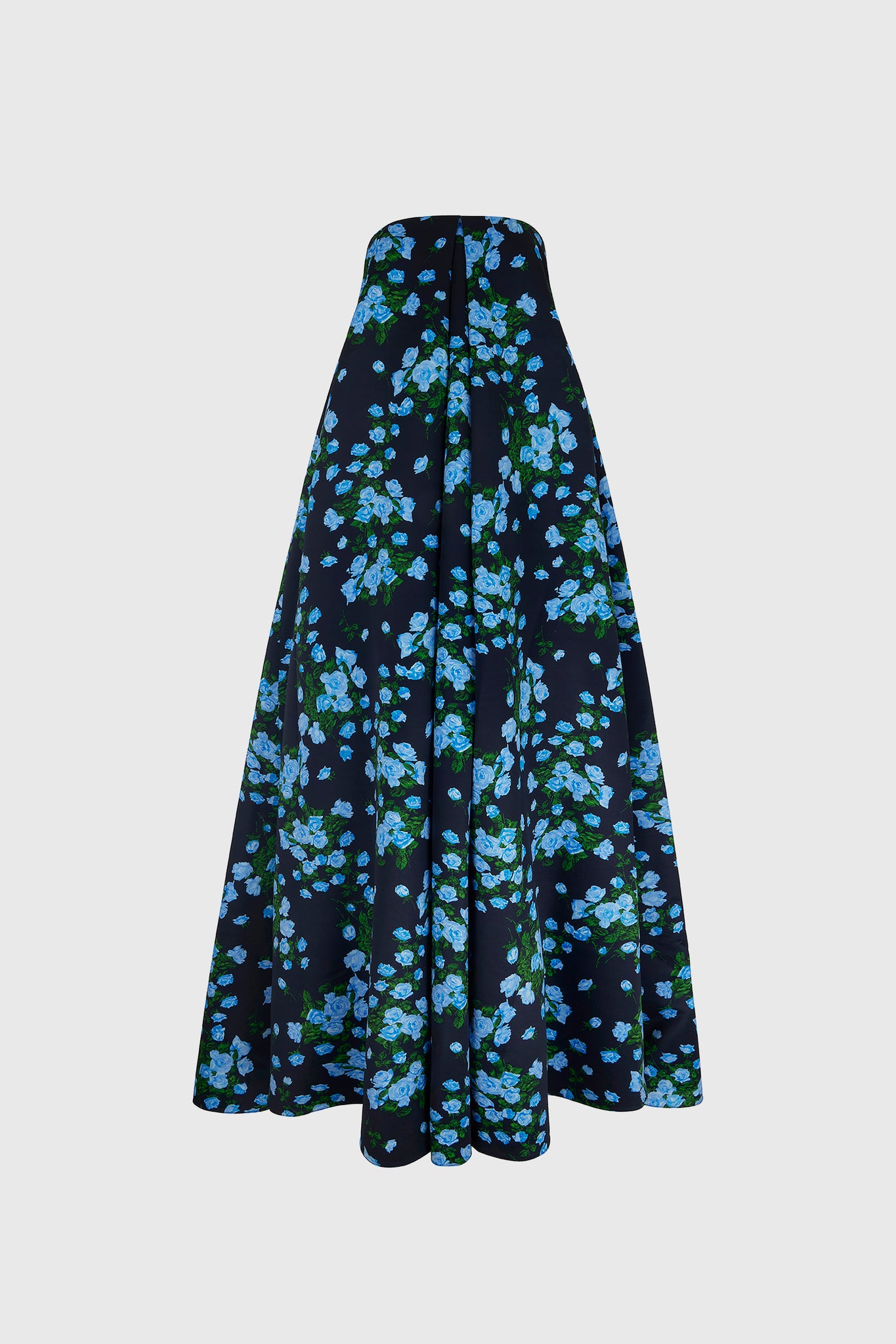 Emer Blue Rose Printed Taffeta Faille Dress | Emilia Wickstead x GOOP