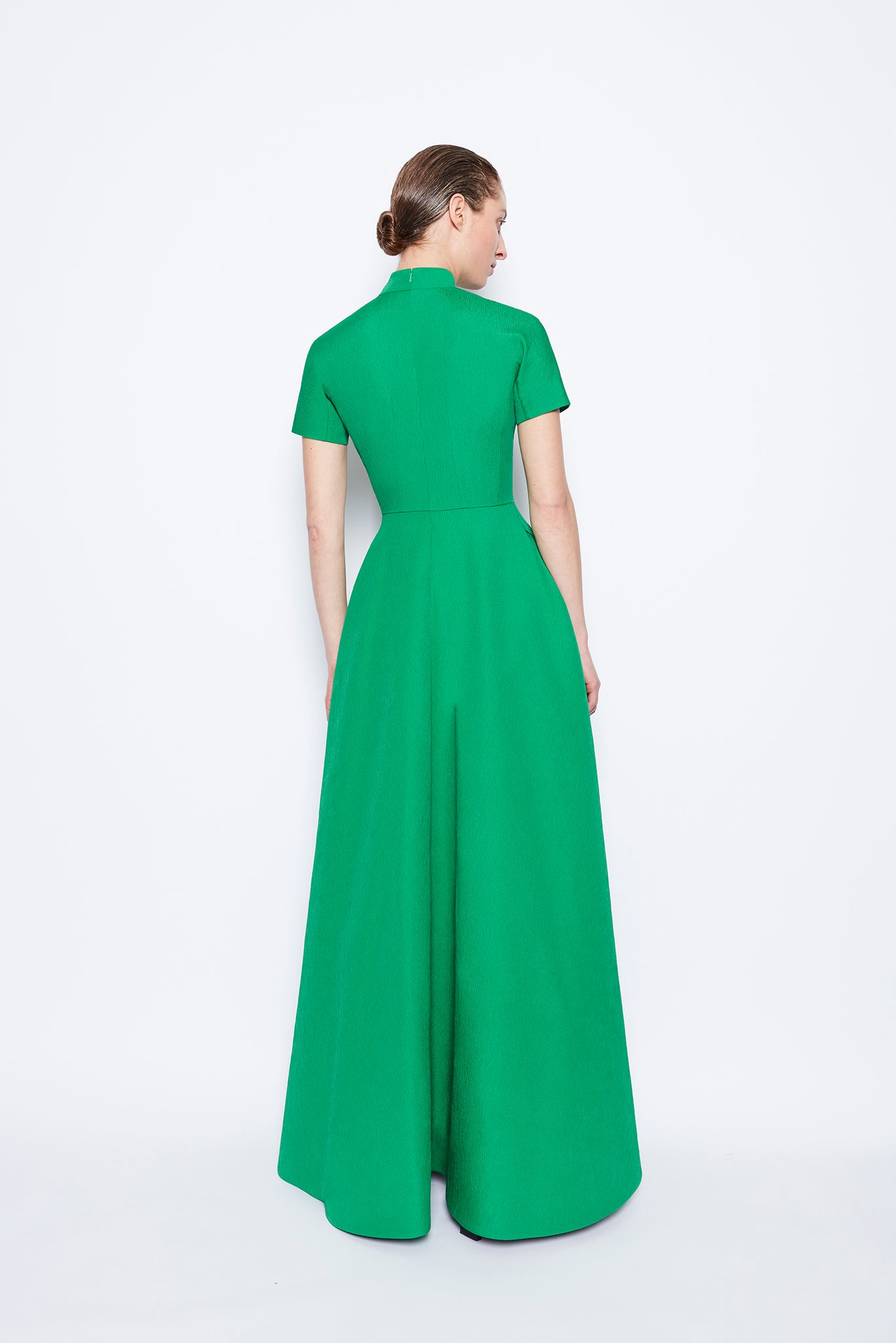 Malinda Textured Cloque Dress Jade 