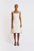 Corrie Dress | Ivory Deep Floral Cloque Cape Back dress | Emilia Wickstead
