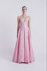 Merise Dress | Pink Floor Length Evening Gown with Train | Emilia Wickstead
