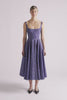 Mona Dress | Denim Fit-and-Flare Denim Dress | Emilia Wickstead