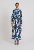 Elanda Dress | Blue Floral Print Midi Dress | Emilia Wickstead