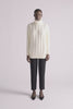 Nina Sweater | Cream Long-line Cable Knit Sweater | Emilia Wickstead