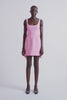 Marissa Dress | Pink Tailored Mini-Dress with Long Back Panel | Emilia Wickstead