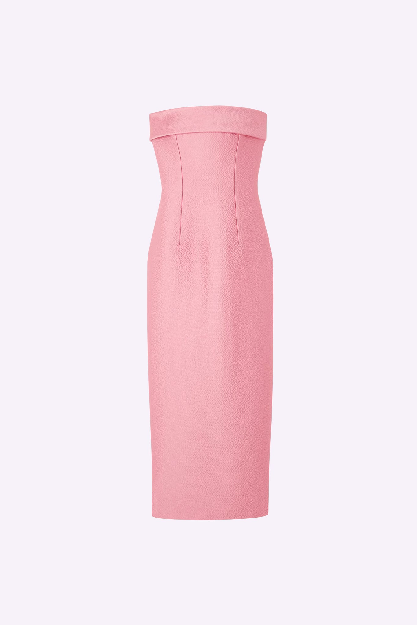 Keeley Dress | Strapless Duchess Satin Dress in Antique Pink | Emilia ...