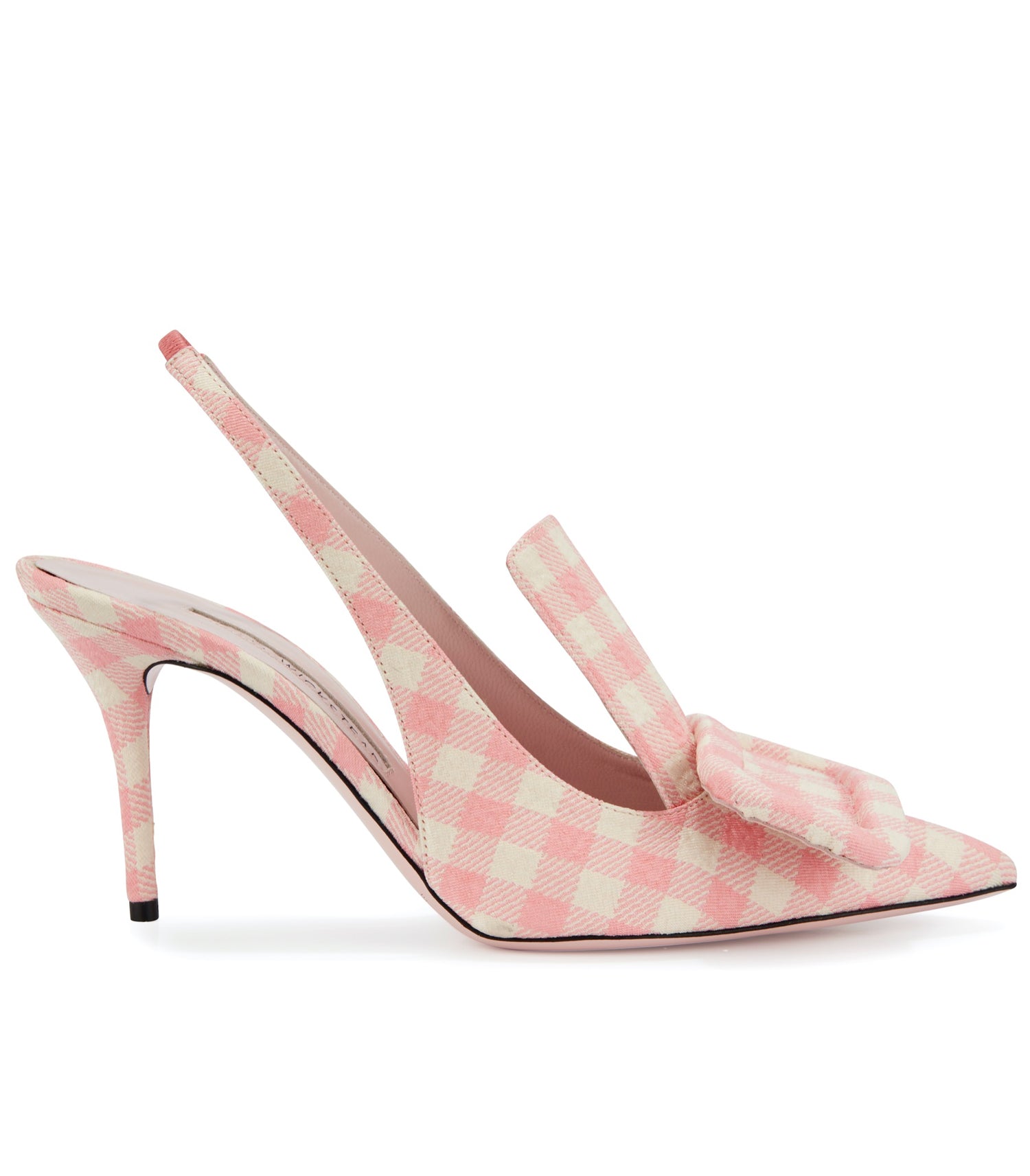 Paloma Gingham Cloque Shoes Pink 